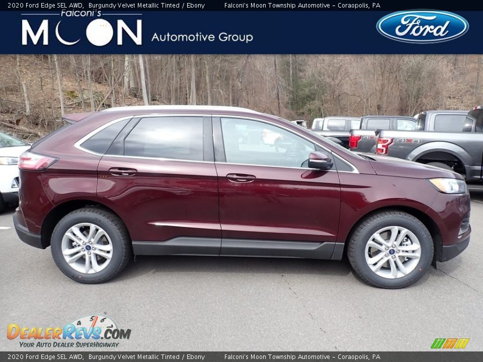 2020 Ford Edge SEL AWD Burgundy Velvet Metallic Tinted / Ebony Photo #1