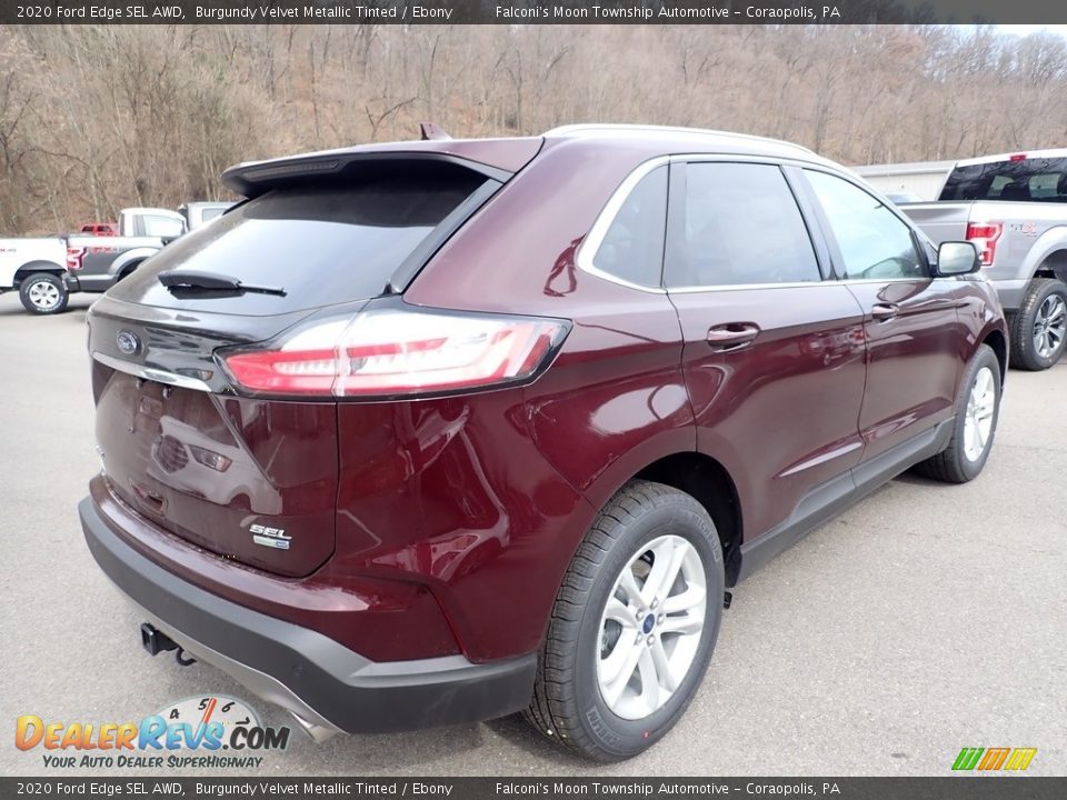 2020 Ford Edge SEL AWD Burgundy Velvet Metallic Tinted / Ebony Photo #2