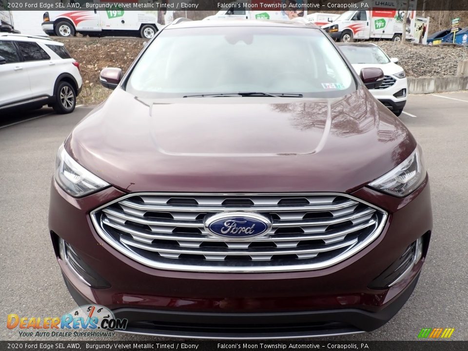 2020 Ford Edge SEL AWD Burgundy Velvet Metallic Tinted / Ebony Photo #4