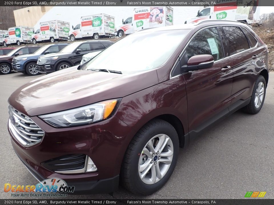 2020 Ford Edge SEL AWD Burgundy Velvet Metallic Tinted / Ebony Photo #5