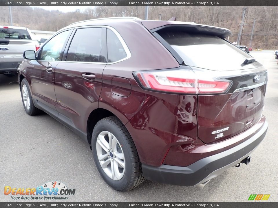 2020 Ford Edge SEL AWD Burgundy Velvet Metallic Tinted / Ebony Photo #6