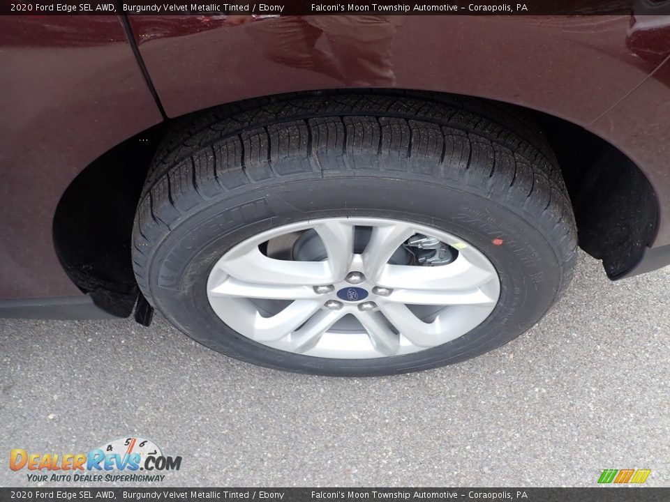 2020 Ford Edge SEL AWD Burgundy Velvet Metallic Tinted / Ebony Photo #7