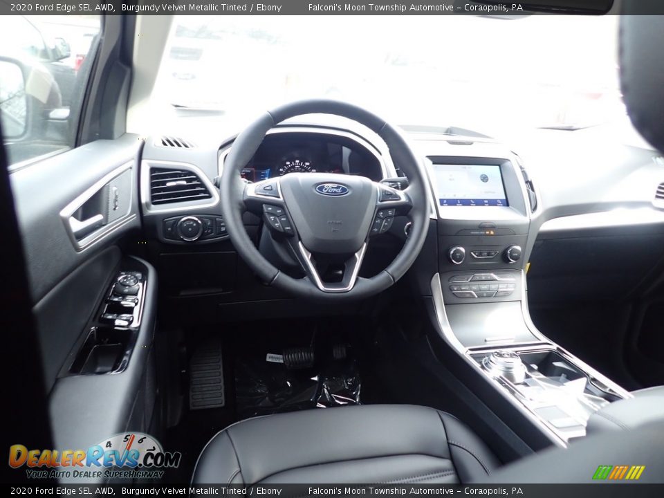 2020 Ford Edge SEL AWD Burgundy Velvet Metallic Tinted / Ebony Photo #9