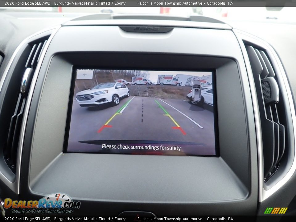 2020 Ford Edge SEL AWD Burgundy Velvet Metallic Tinted / Ebony Photo #14