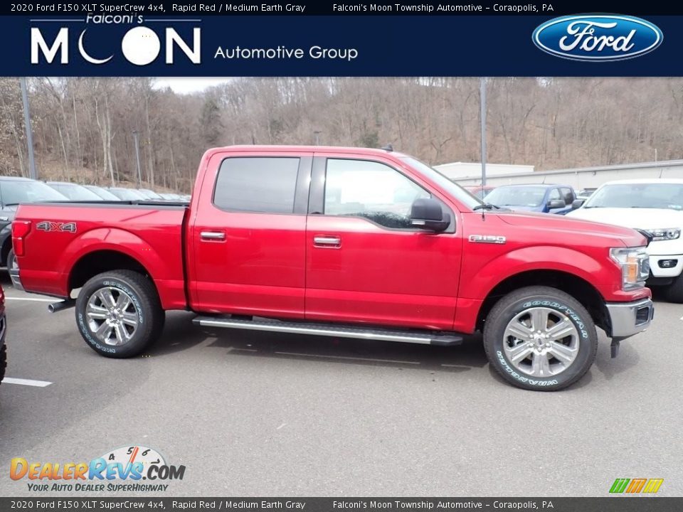 2020 Ford F150 XLT SuperCrew 4x4 Rapid Red / Medium Earth Gray Photo #1