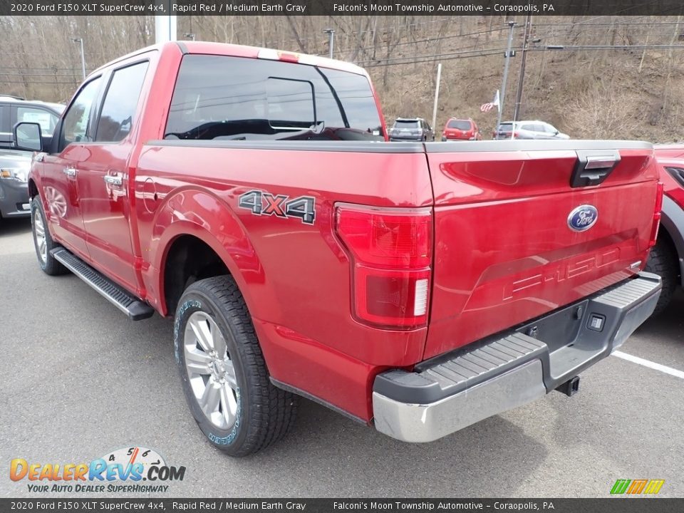 2020 Ford F150 XLT SuperCrew 4x4 Rapid Red / Medium Earth Gray Photo #5