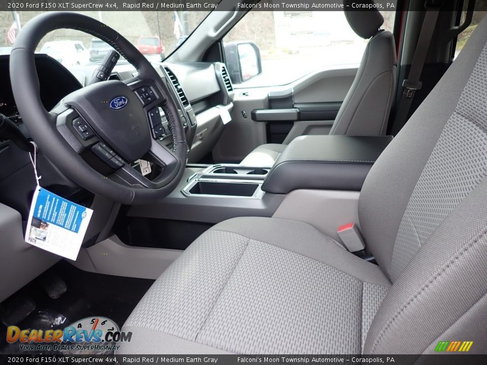 2020 Ford F150 XLT SuperCrew 4x4 Rapid Red / Medium Earth Gray Photo #9