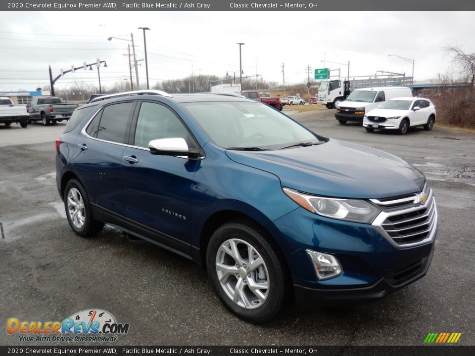 2020 Chevrolet Equinox Premier AWD Pacific Blue Metallic / Ash Gray Photo #3