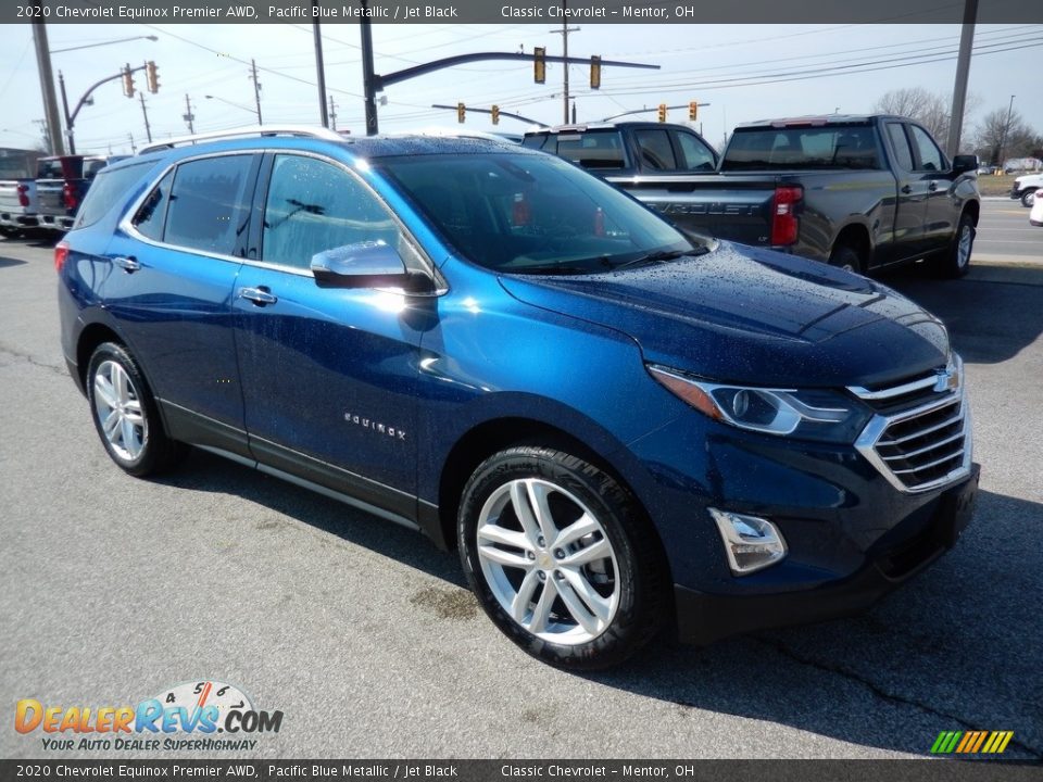 2020 Chevrolet Equinox Premier AWD Pacific Blue Metallic / Jet Black Photo #3