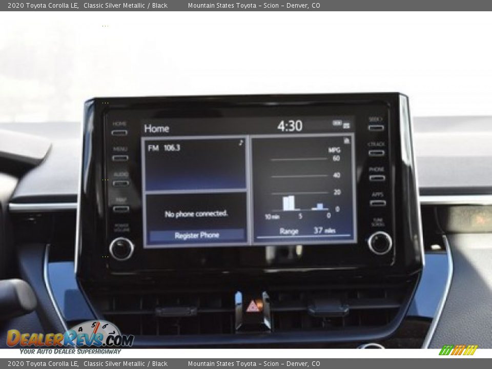 2020 Toyota Corolla LE Classic Silver Metallic / Black Photo #8