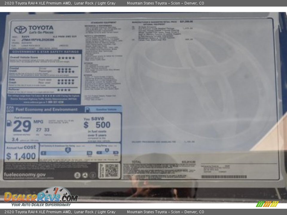 2020 Toyota RAV4 XLE Premium AWD Lunar Rock / Light Gray Photo #11