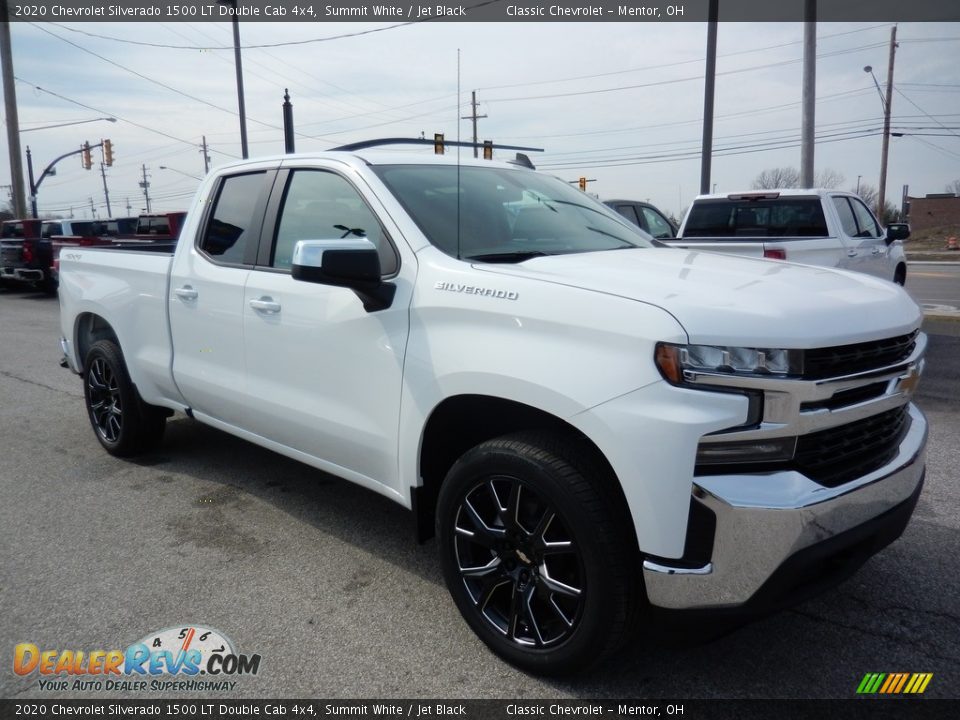 2020 Chevrolet Silverado 1500 LT Double Cab 4x4 Summit White / Jet Black Photo #3