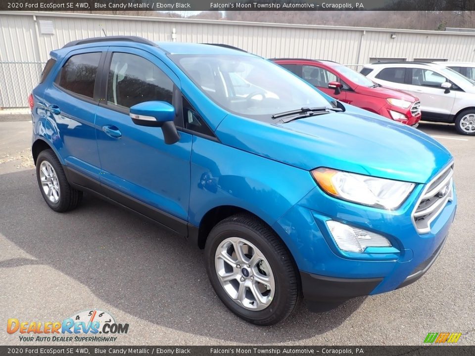 2020 Ford EcoSport SE 4WD Blue Candy Metallic / Ebony Black Photo #3