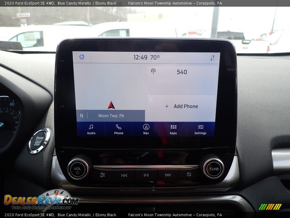 2020 Ford EcoSport SE 4WD Blue Candy Metallic / Ebony Black Photo #13