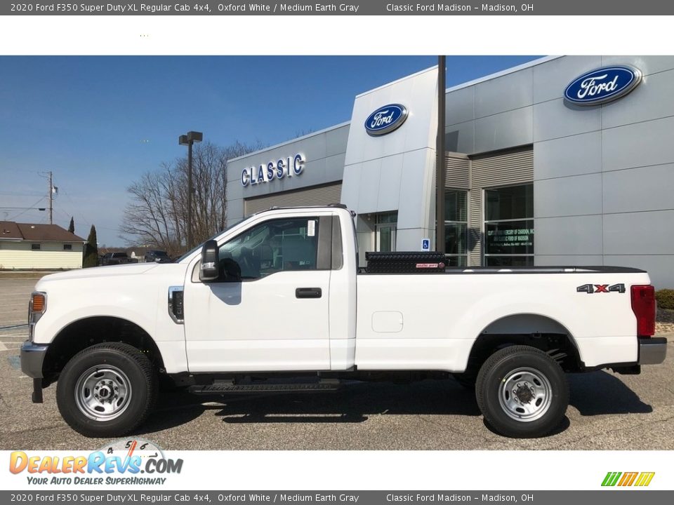 2020 Ford F350 Super Duty XL Regular Cab 4x4 Oxford White / Medium Earth Gray Photo #1