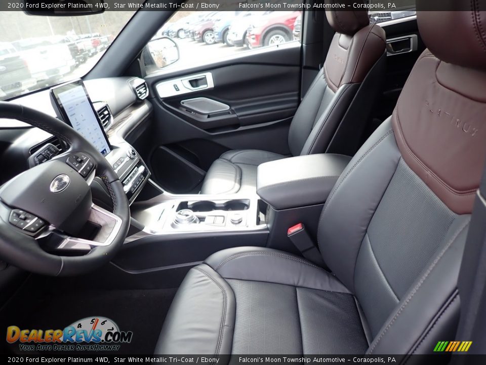 2020 Ford Explorer Platinum 4WD Star White Metallic Tri-Coat / Ebony Photo #9