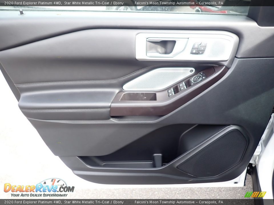 2020 Ford Explorer Platinum 4WD Star White Metallic Tri-Coat / Ebony Photo #10