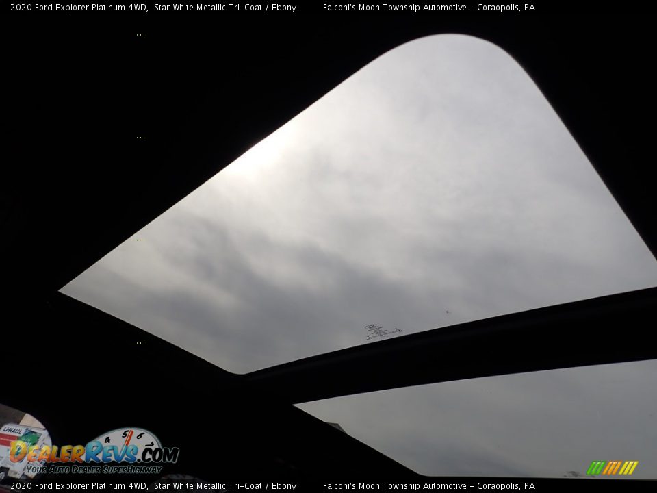 2020 Ford Explorer Platinum 4WD Star White Metallic Tri-Coat / Ebony Photo #12
