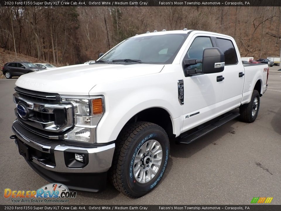 2020 Ford F350 Super Duty XLT Crew Cab 4x4 Oxford White / Medium Earth Gray Photo #5