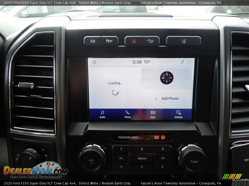 2020 Ford F350 Super Duty XLT Crew Cab 4x4 Oxford White / Medium Earth Gray Photo #13