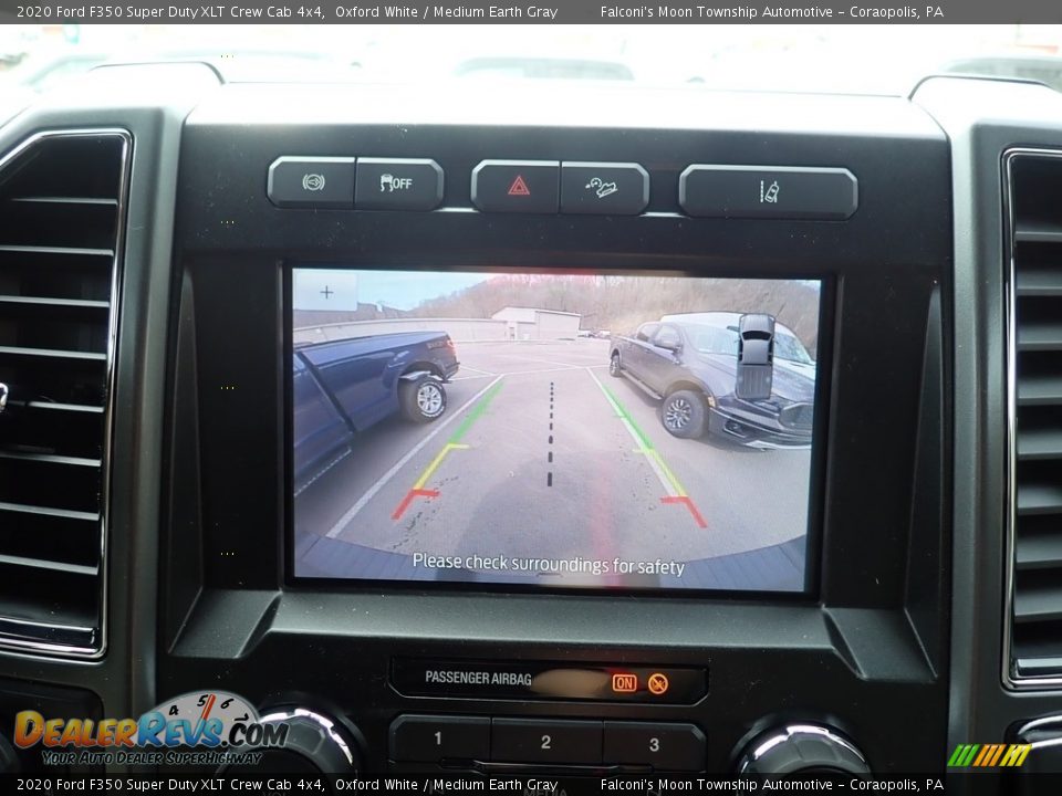 2020 Ford F350 Super Duty XLT Crew Cab 4x4 Oxford White / Medium Earth Gray Photo #14