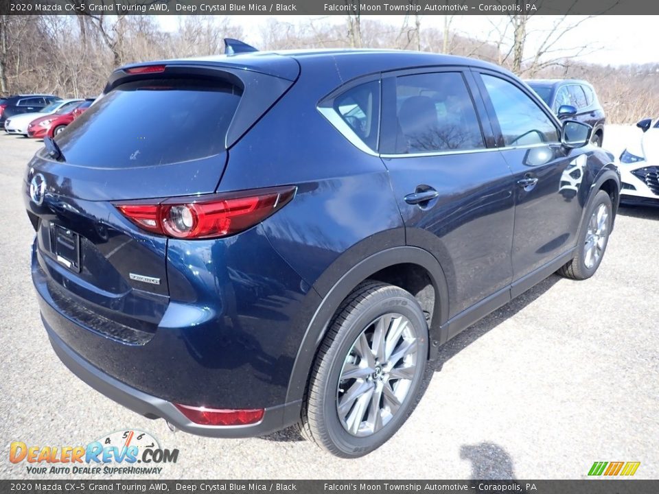 2020 Mazda CX-5 Grand Touring AWD Deep Crystal Blue Mica / Black Photo #2