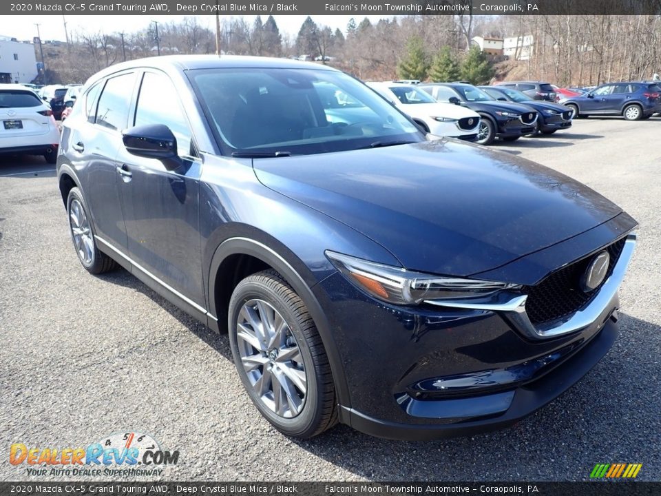 2020 Mazda CX-5 Grand Touring AWD Deep Crystal Blue Mica / Black Photo #3