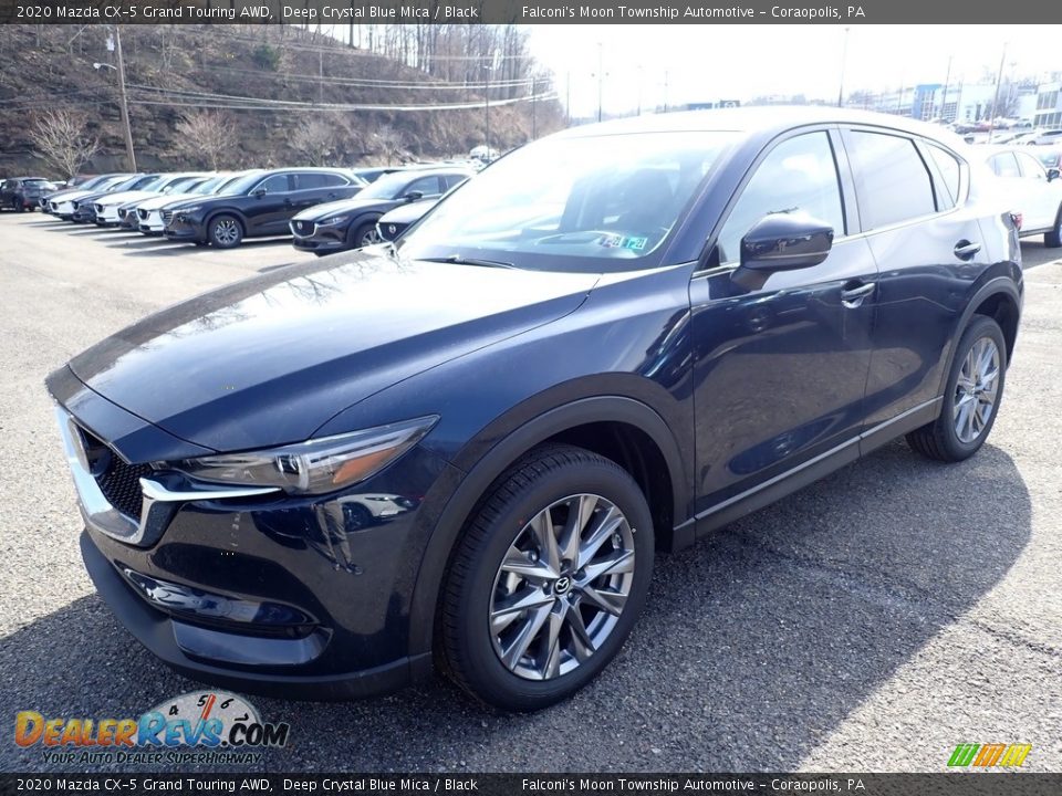 2020 Mazda CX-5 Grand Touring AWD Deep Crystal Blue Mica / Black Photo #5