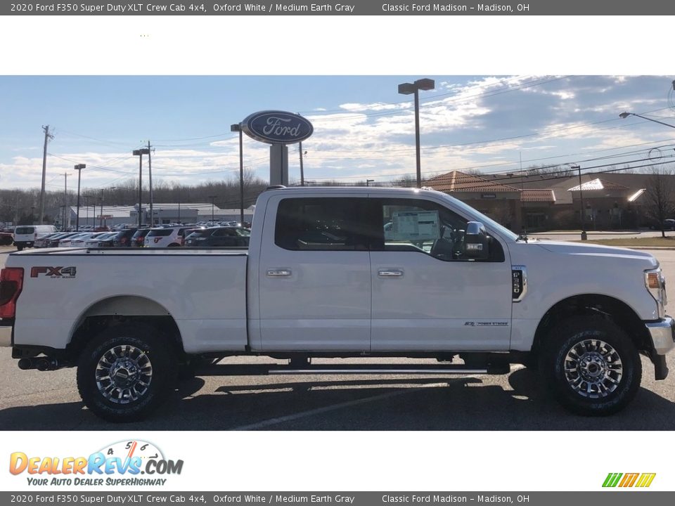 2020 Ford F350 Super Duty XLT Crew Cab 4x4 Oxford White / Medium Earth Gray Photo #5