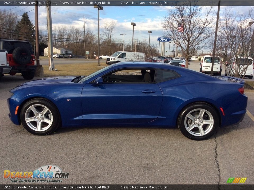 2020 Chevrolet Camaro LT Coupe Riverside Blue Metallic / Jet Black Photo #6