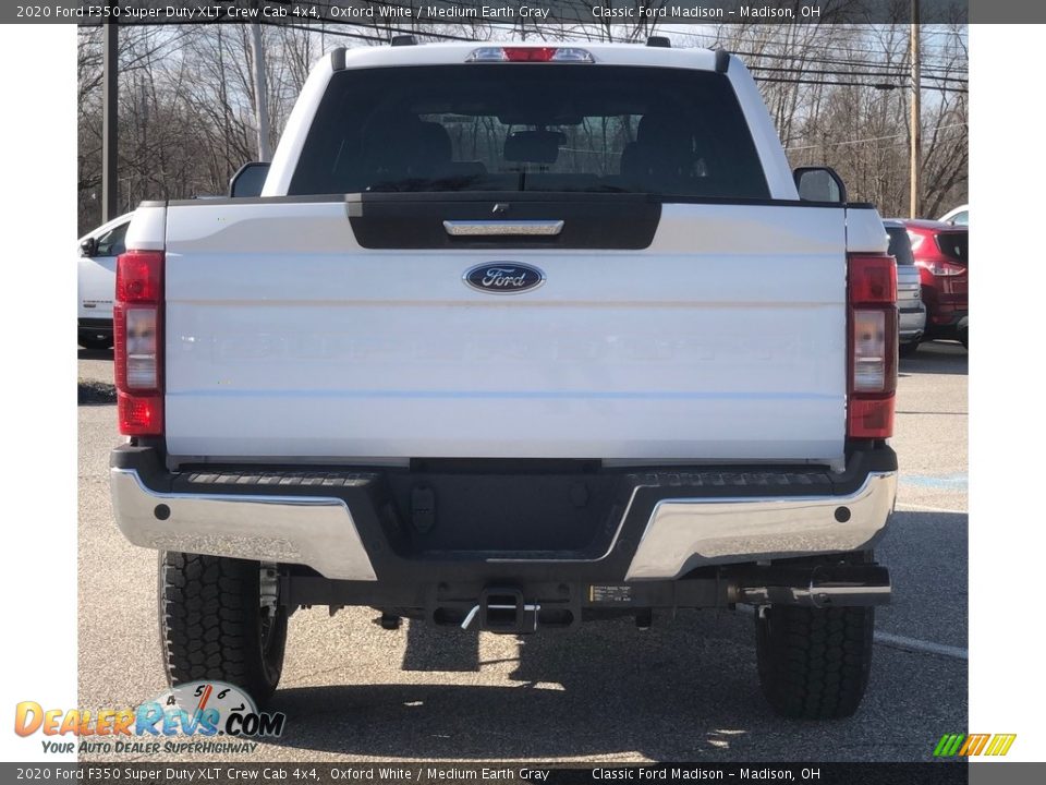 2020 Ford F350 Super Duty XLT Crew Cab 4x4 Oxford White / Medium Earth Gray Photo #7