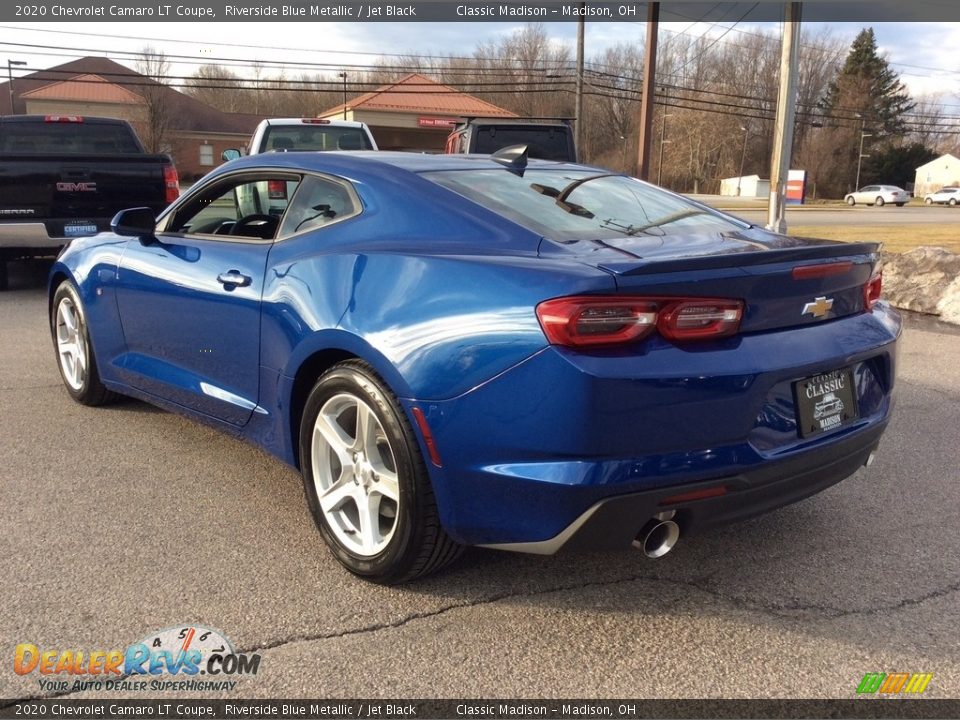 2020 Chevrolet Camaro LT Coupe Riverside Blue Metallic / Jet Black Photo #7