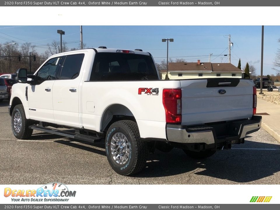 2020 Ford F350 Super Duty XLT Crew Cab 4x4 Oxford White / Medium Earth Gray Photo #8