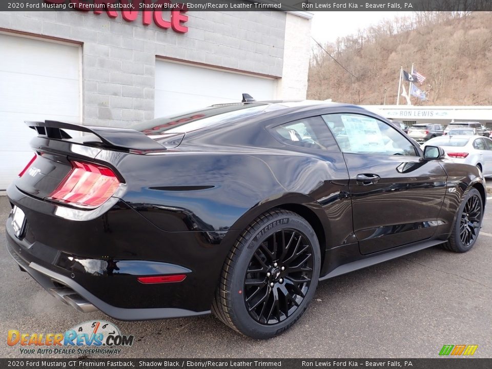 2020 Ford Mustang GT Premium Fastback Shadow Black / Ebony/Recaro Leather Trimmed Photo #2