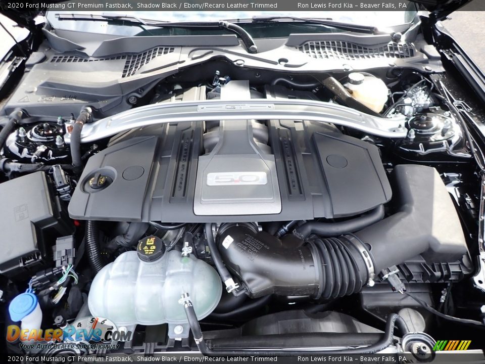 2020 Ford Mustang GT Premium Fastback 5.0 Liter DOHC 32-Valve Ti-VCT V8 Engine Photo #7