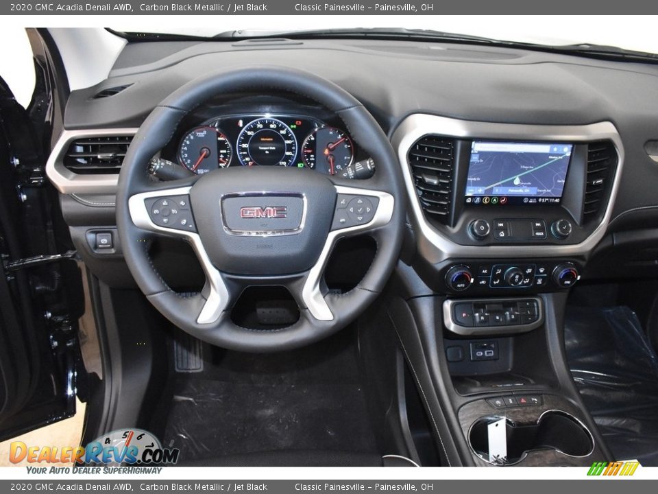 2020 GMC Acadia Denali AWD Carbon Black Metallic / Jet Black Photo #6