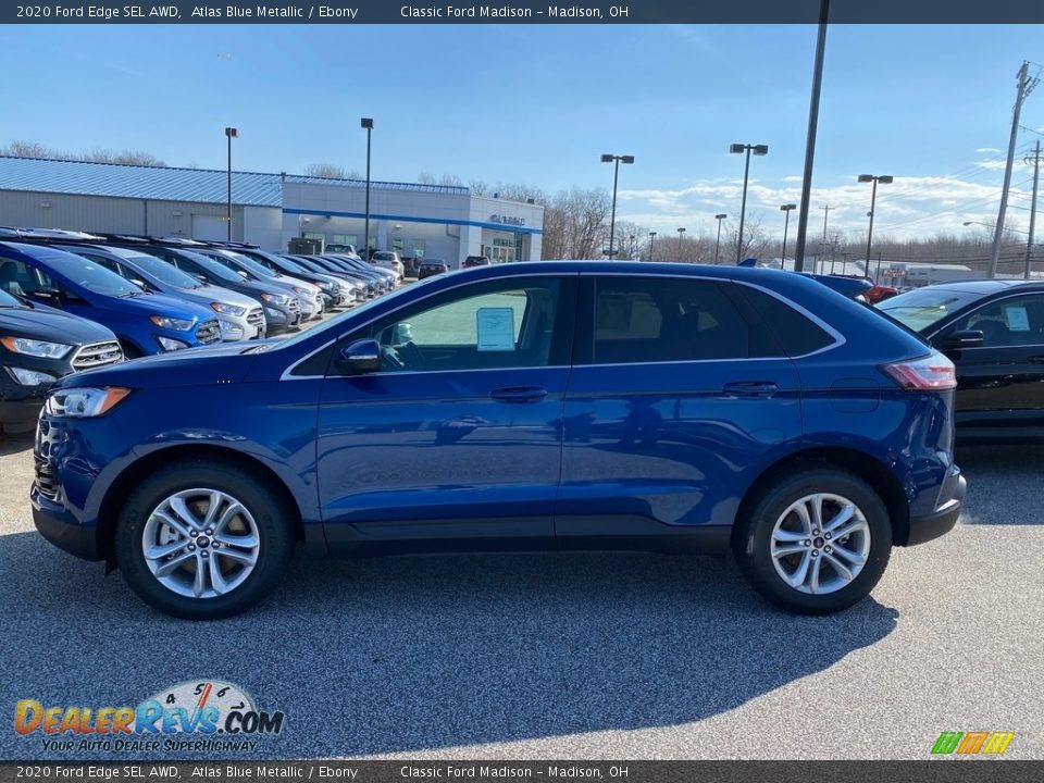 2020 Ford Edge SEL AWD Atlas Blue Metallic / Ebony Photo #1