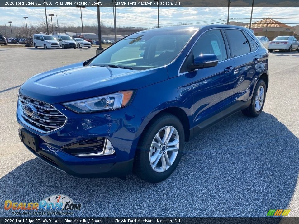 2020 Ford Edge SEL AWD Atlas Blue Metallic / Ebony Photo #2