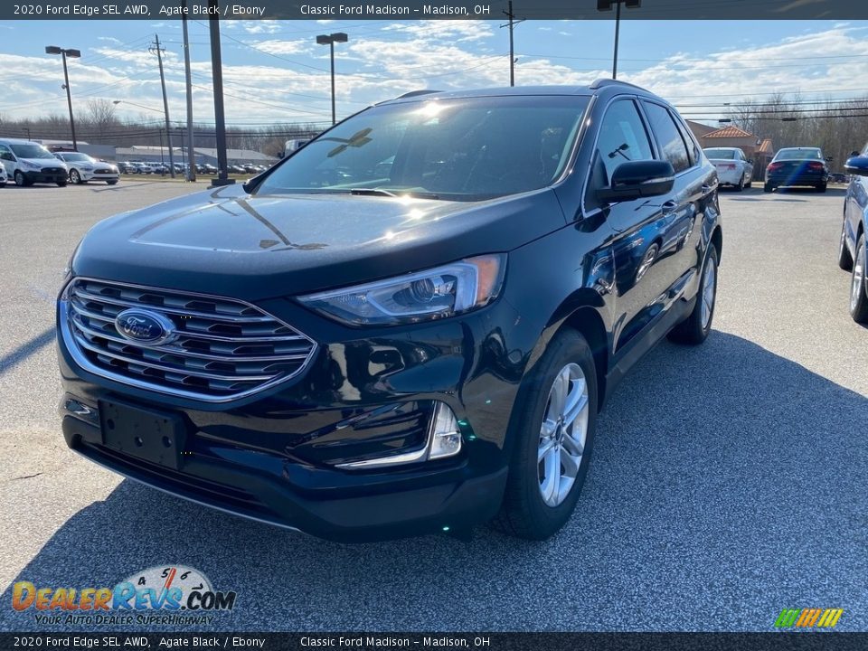 2020 Ford Edge SEL AWD Agate Black / Ebony Photo #1