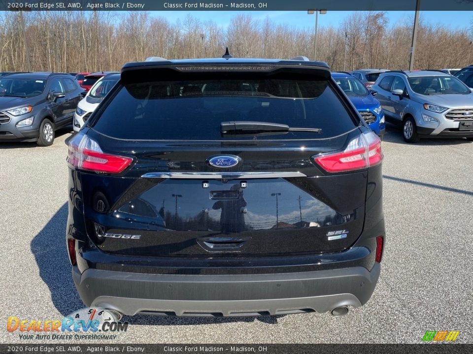 2020 Ford Edge SEL AWD Agate Black / Ebony Photo #3