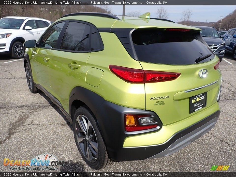 2020 Hyundai Kona Ultimate AWD Lime Twist / Black Photo #6