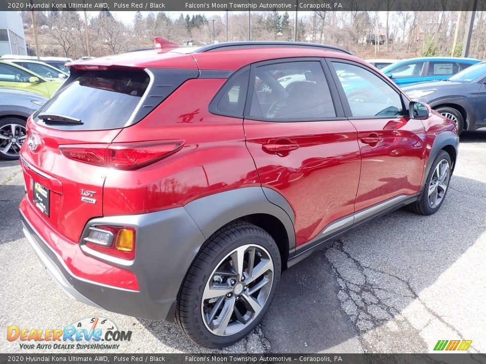 2020 Hyundai Kona Ultimate AWD Pulse Red / Black Photo #2