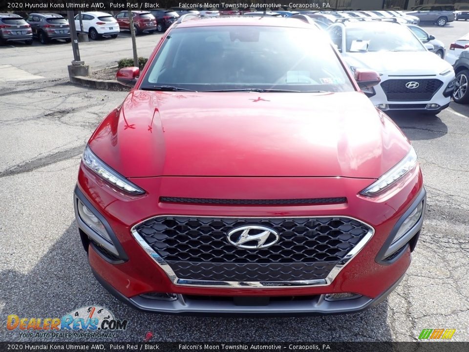 2020 Hyundai Kona Ultimate AWD Pulse Red / Black Photo #4