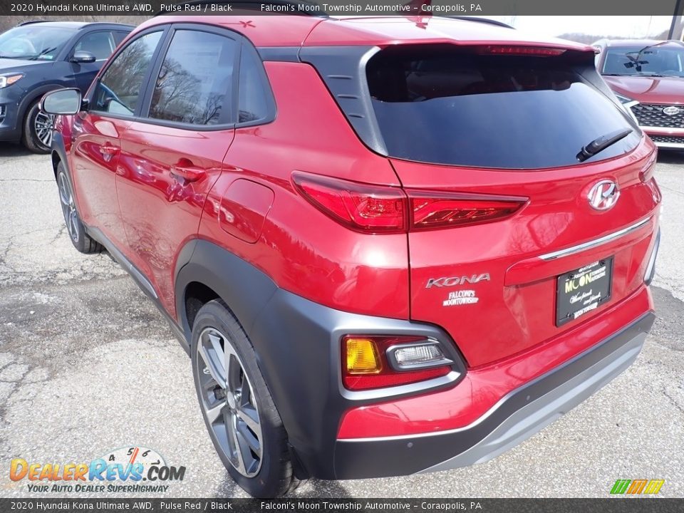 2020 Hyundai Kona Ultimate AWD Pulse Red / Black Photo #6
