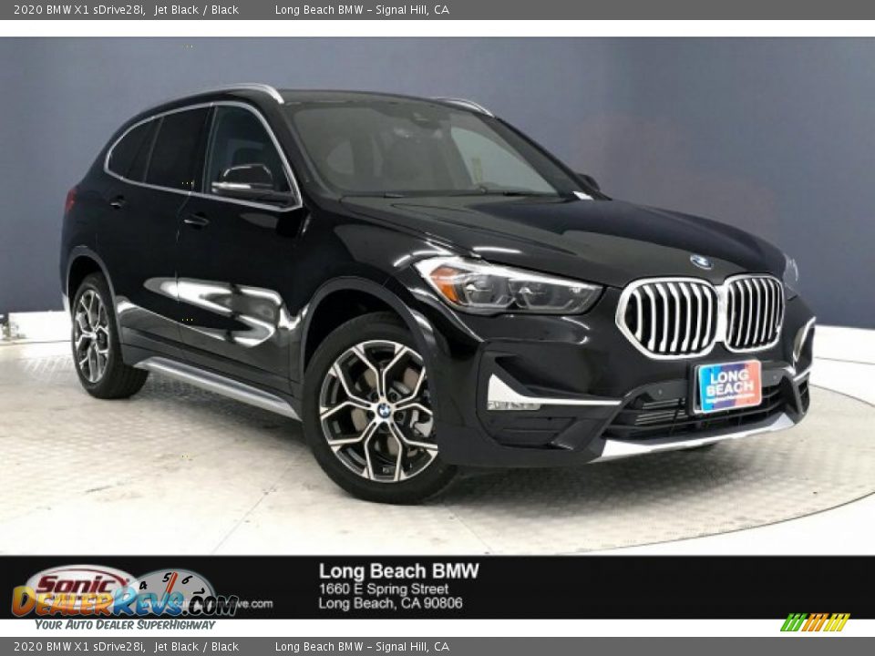 2020 BMW X1 sDrive28i Jet Black / Black Photo #1