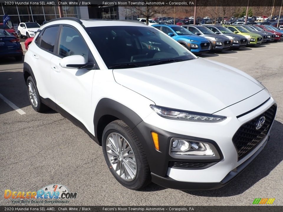 2020 Hyundai Kona SEL AWD Chalk White / Black Photo #3
