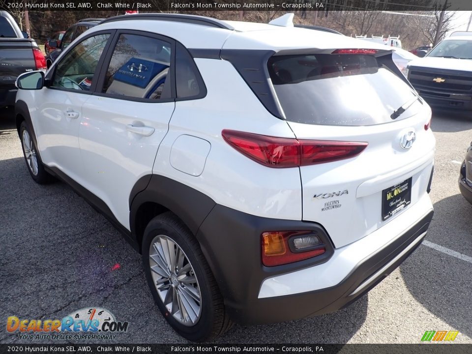 2020 Hyundai Kona SEL AWD Chalk White / Black Photo #5
