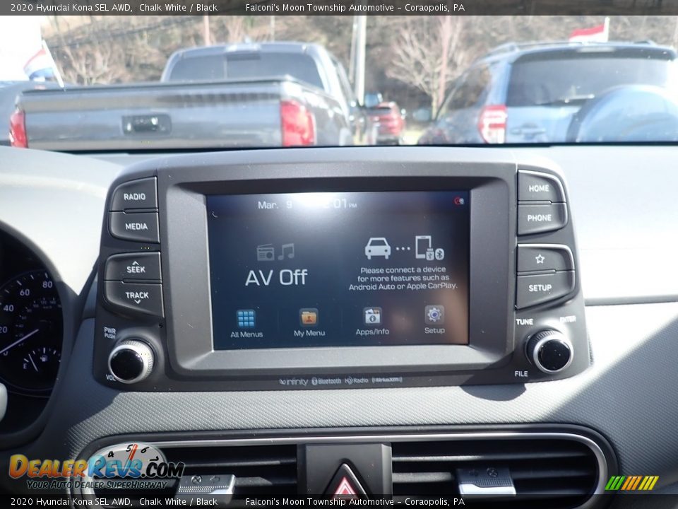 2020 Hyundai Kona SEL AWD Chalk White / Black Photo #12