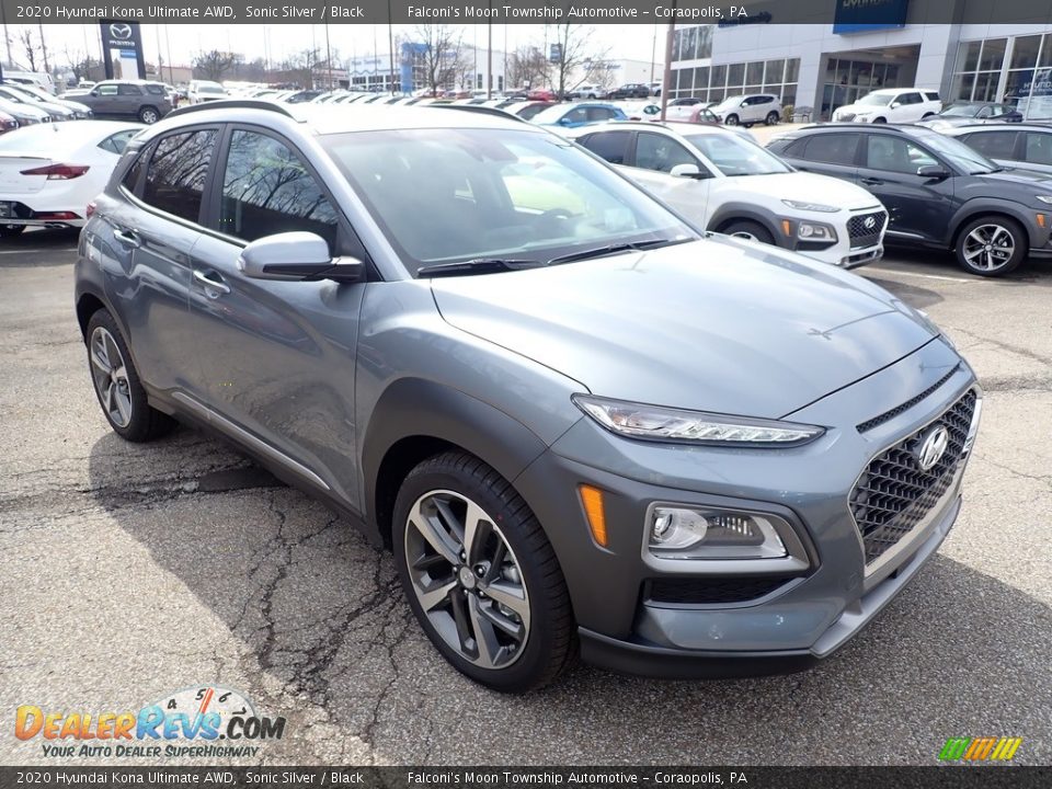 2020 Hyundai Kona Ultimate AWD Sonic Silver / Black Photo #3