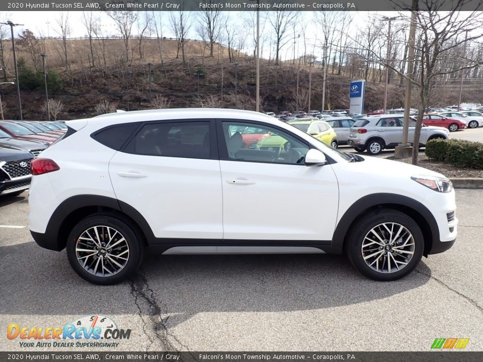 2020 Hyundai Tucson SEL AWD Cream White Pearl / Gray Photo #1